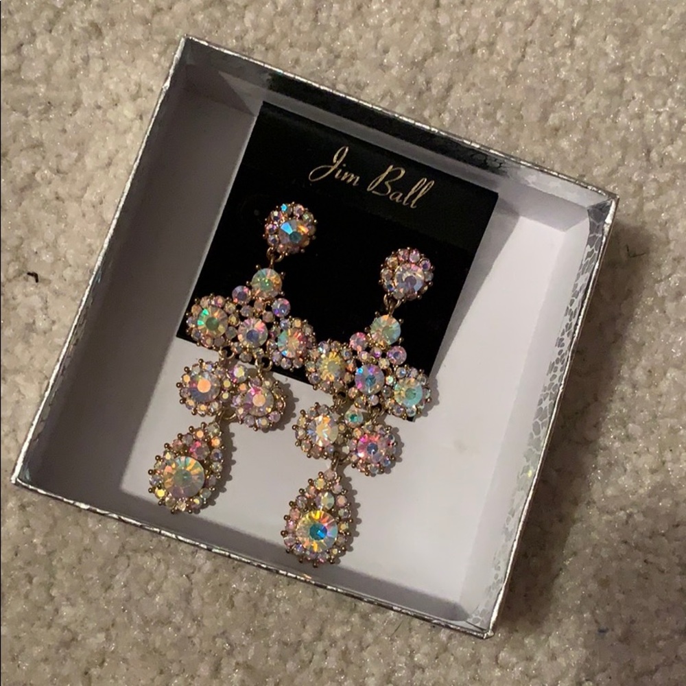 Aurora Borealis formal wear earrings